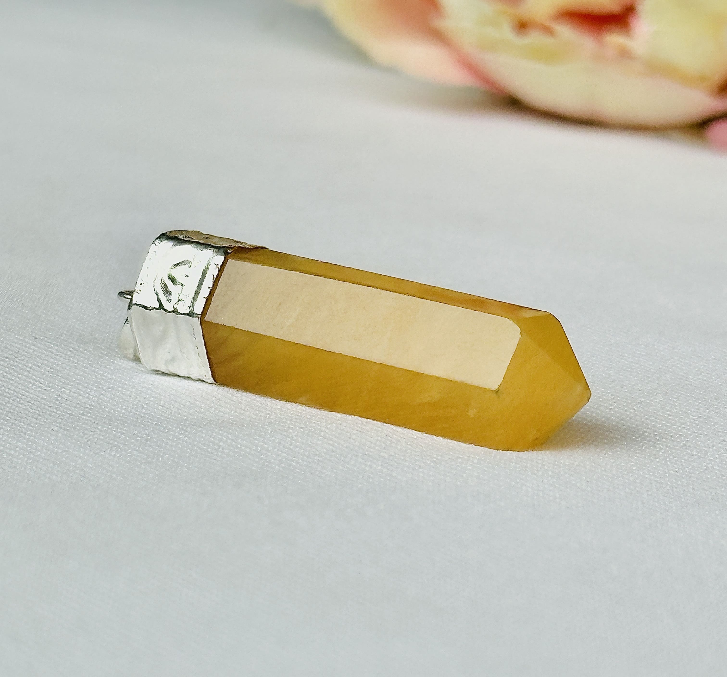 Yellow Aventurine Pencil Pendant